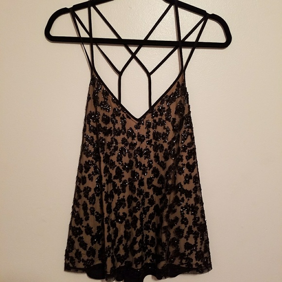 Express Tops - Express Sequined Party Top